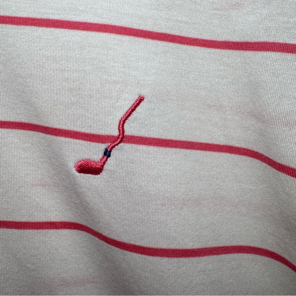 Peter Millar Collared Striped Pullover Golf Polo … - image 3